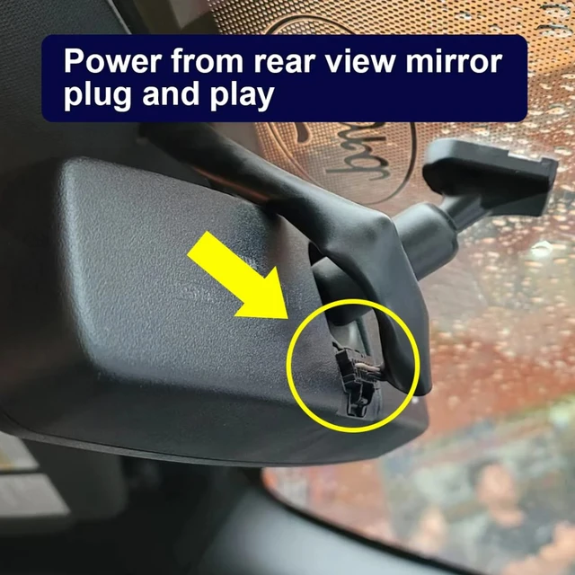 FITCAMX Integrert 4K Dashcam (foran) Ford Mustang (2014 - 2023) 