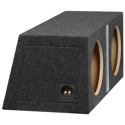 ConnectED 2 x 12" basskasse Portet kasse, 2 x 50 liter, sort 