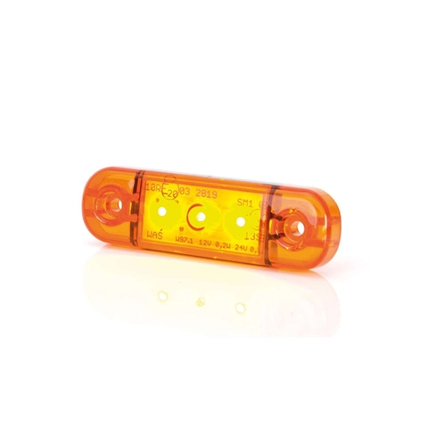 Strands Sidemarkeringslys m/3 LED Orange 10-36V