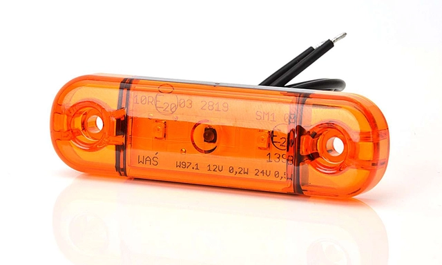 Strands Sidemarkeringslys m/3 LED Orange 10-36V 