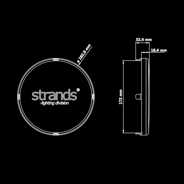 Strands Siberia lysbeskyttelse gult 7" For Siberia XP og Night Ranger 