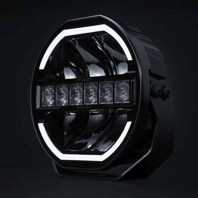 Strands SKYLORD, 9" Svart LED ekstralys, 144 Watt, 11.000 Lumen 