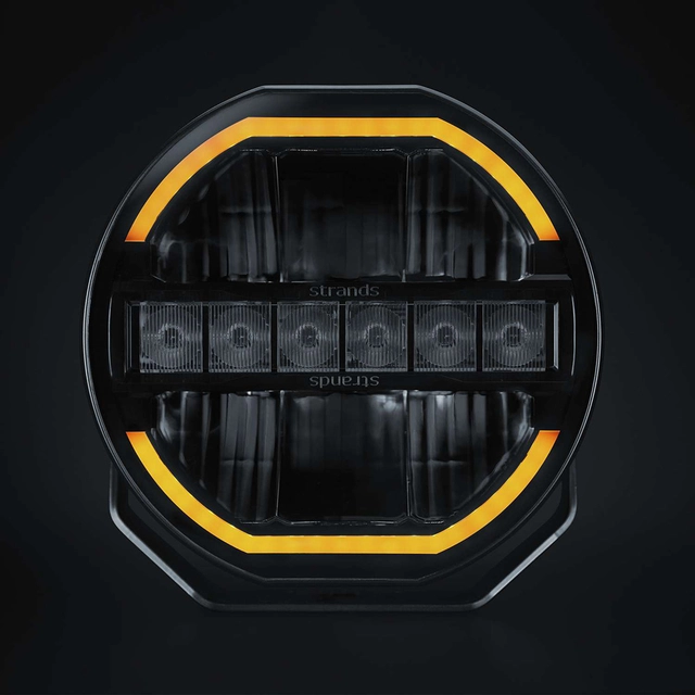 Strands SKYLORD, 9" Svart LED ekstralys, 144 Watt, 11.000 Lumen 