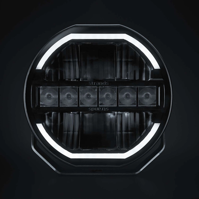 Strands SKYLORD, 9" Svart LED ekstralys, 144 Watt, 11.000 Lumen 