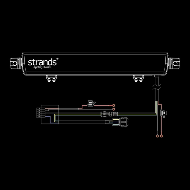 Strands Skylord 20" Dobbel radet LED-bar på 20",15.800 Lumen 