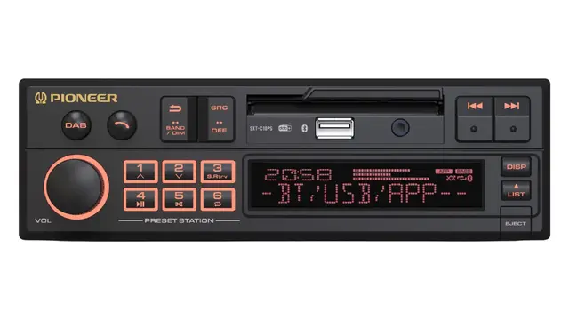 Pioneer SXT-C10PS Retroradio BT, DAB+, USB, AUX, ikke CD 