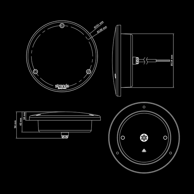 Strands FOR9T ORBI baklykt, 3 funksjoner Baklykt / bremselys / blinklys 