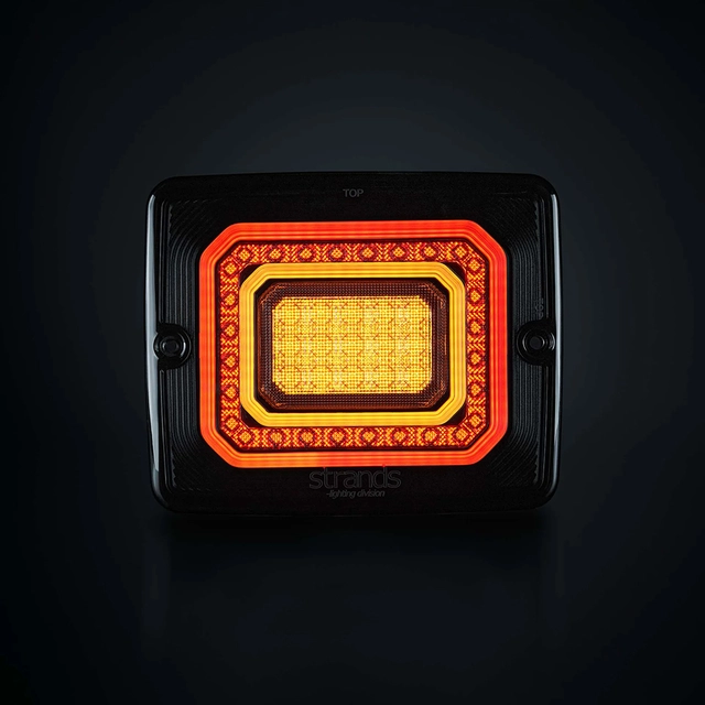 Strands FOR9T illusion baklykt, 3 funks Baklykt / bremselys / blinklys 