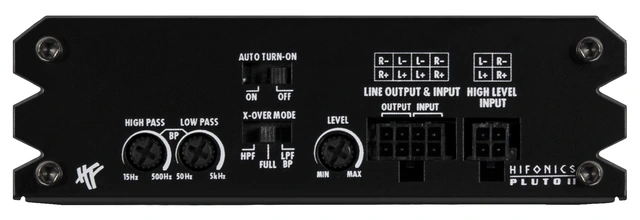 HiFonics PLUTO II Klasse D 2-kanals Mikroforsterker 