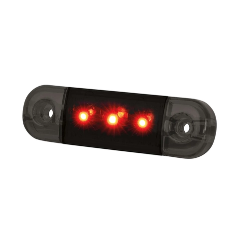 Strands Dark Knight Slim bakre posisjons Bakre posisjonslys rød, 3 LED