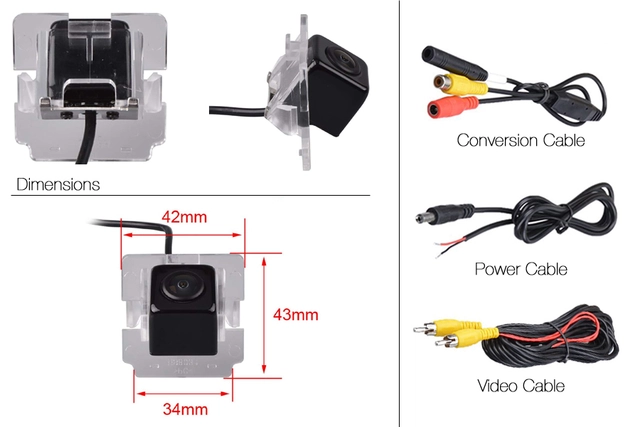 InCarTec Ryggekamera Mitsubishi (CVBS) Mitsubishi (2004 -->) 