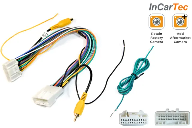 InCarTec - Ryggekamera til OEM headunit Toyota (24-pin) 