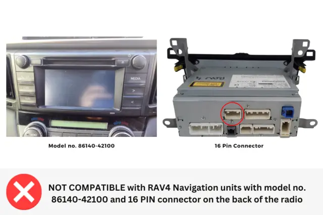 InCarTec - Ryggekamera til OEM headunit Toyota (24-pin) 