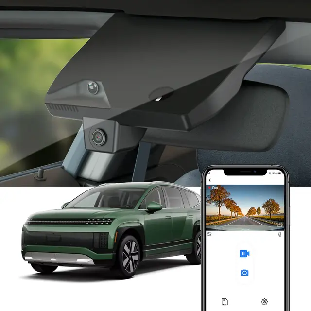 FITCAMX Integrert 4K Dashcam (foran+bak) Hyundai Ioniq 9 (2025 -->) 