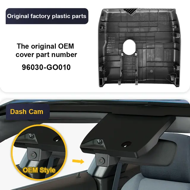 FITCAMX Integrert 4K Dashcam (foran+bak) Hyundai Ioniq 9 (2025 -->) 