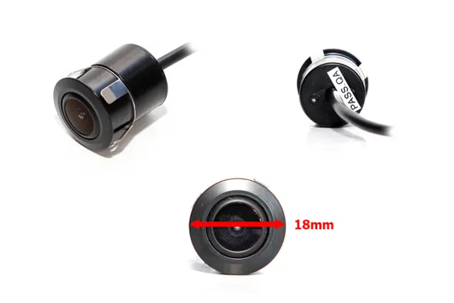 InCarTec Ryggekamera universalt 18 mm innfelt kamera (NTSC) 