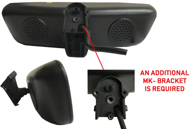InCarTec Sladrespeil m/4,5" skjerm Modelltilpasset 