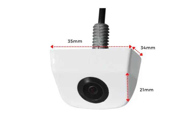 InCarTec Ryggekamera Hvit Universalt ryggekamera (NTSC) 