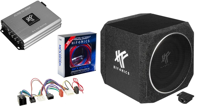 HiFonics Lydoppgraderingspakke m/sub Toyota (2019 -->) uten aktivt system 