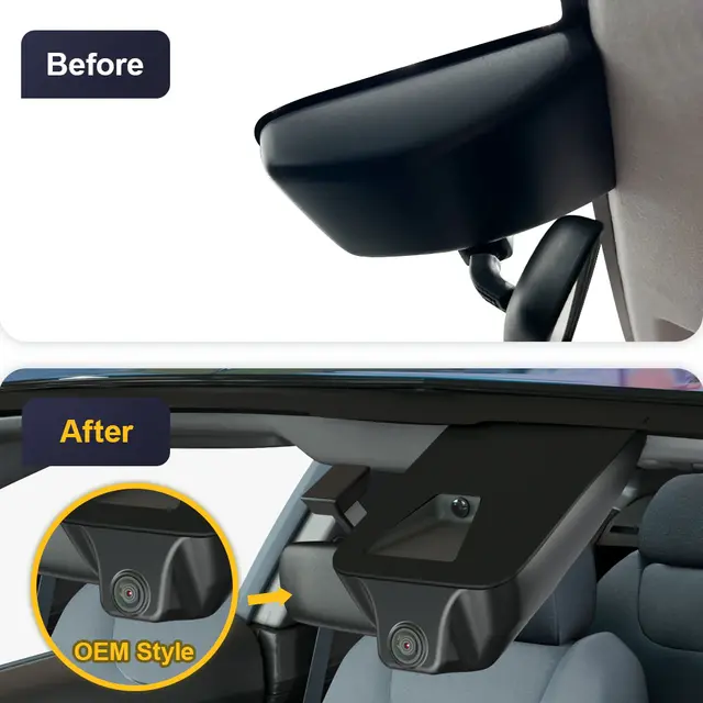 FITCAMX Integrert 4K Dashcam (foran) Toyota Hilux (2021 - 2026) 