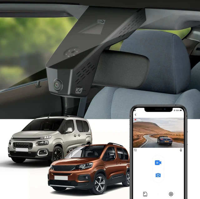 FITCAMX Integrert 4K Dashcam (foran+bak) Opel/PSA/Toyota (2019 - 2023) 