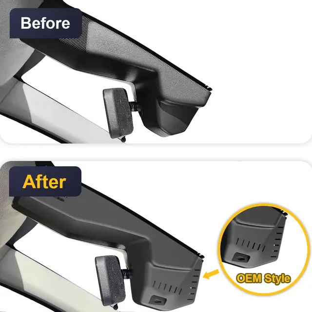 FITCAMX Integrert 4K Dashcam (foran) Toyota/PSA (2024 - 2025) 