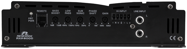 Renegade Monoforsterker klasse D 1 x 200W RMS 4 ohm 