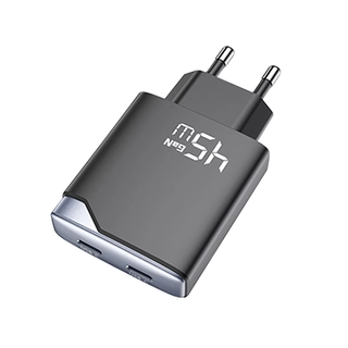 ConnectED Phone hjemmelader GaN, 45W, 2 x Type-C utgang