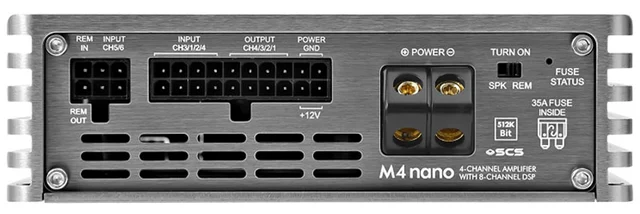 Musway 4-kanals DSP-forsterker 400W RMS i 2 ohm 