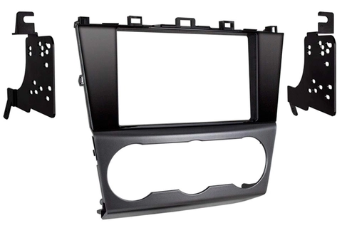 InCarTec Monteringskit 2-DIN Blank sort/sølv