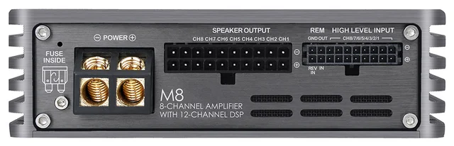 Musway 8-kanals DSP-forsterker 1250W RMS i 2ohm 