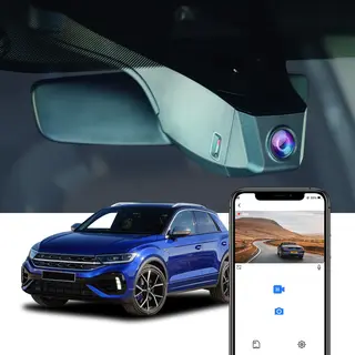 FITCAMX Integrert 4K Dashcam (foran+bak) VW T-Roc (2017 - 2025)