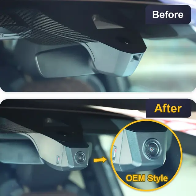 FITCAMX Integrert 4K Dashcam (foran+bak) VW T-Roc (2017 - 2025) 