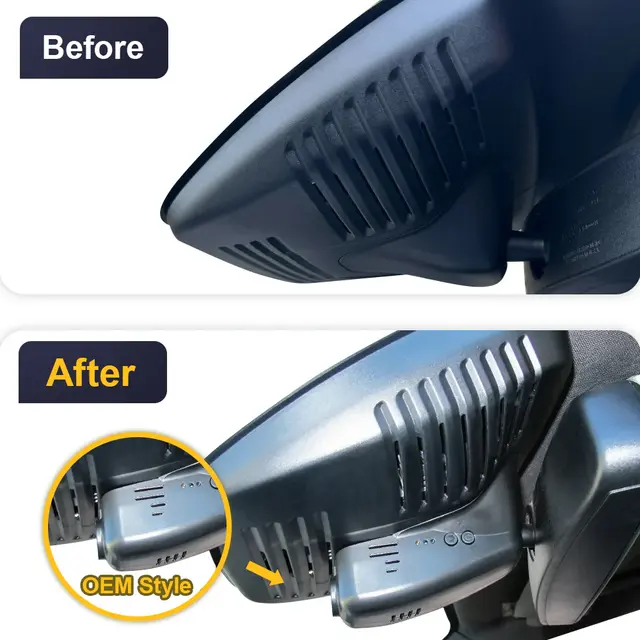 FITCAMX Integrert 4K Dashcam (foran) Volvo S60/V60 (2010 - 2018) 