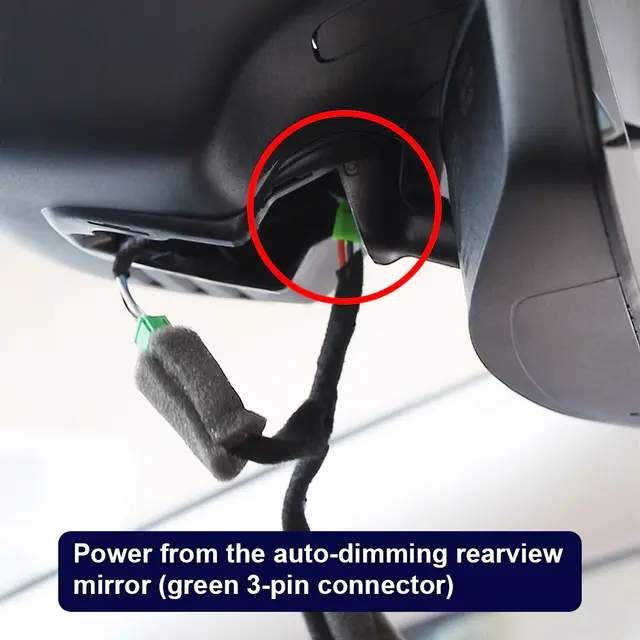 FITCAMX Integrert 4K Dashcam (foran) Volvo S60/V60 (2010 - 2018) 