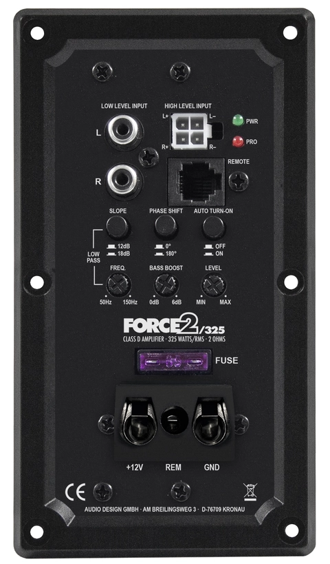 ESX FORCER2/325 1x200W RMS 4ohm / 1x325W RMS 2ohm