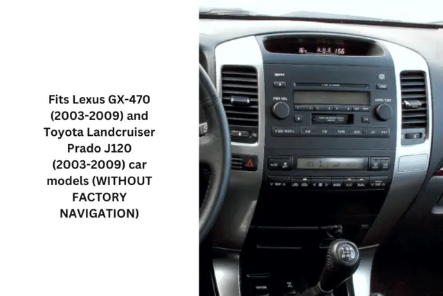 InCarTec Monteringsramme 2-DIN Toyota/Lexus (2003-2009) m/CD-skifter 