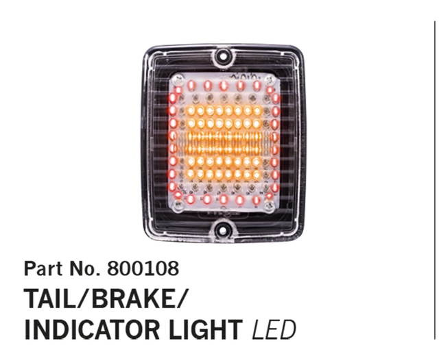 Strands baklykt, 3 funksjoner Baklykt/bremselys/blinklys 