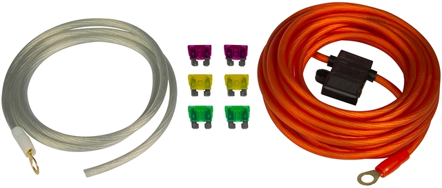 Musway Strømkit, 6 mm², 5 meter Kabelkit med sikringsholder og sikringer 