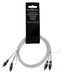 Musway RCA signalkabel, 1 Meter Dobbeltskjermet RCA kabel