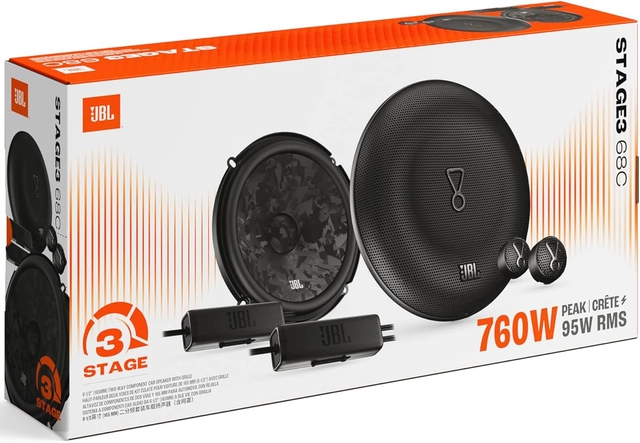 JBL Komponentsett STAGE3, Gen2, 6½" 760W max, 6½", 2-veis komponentsett 