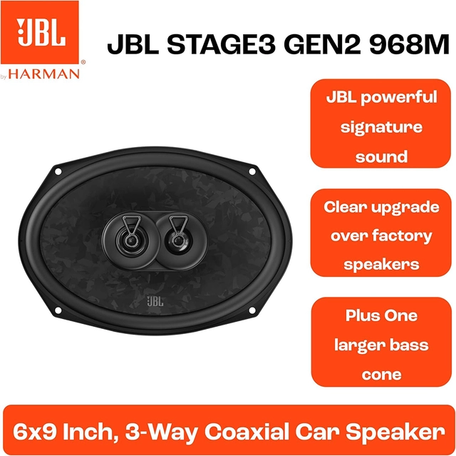 JBL Fulltone STAGE3, Gen2, 6 x 9" 375W max, 6 x 9", 3-veis 