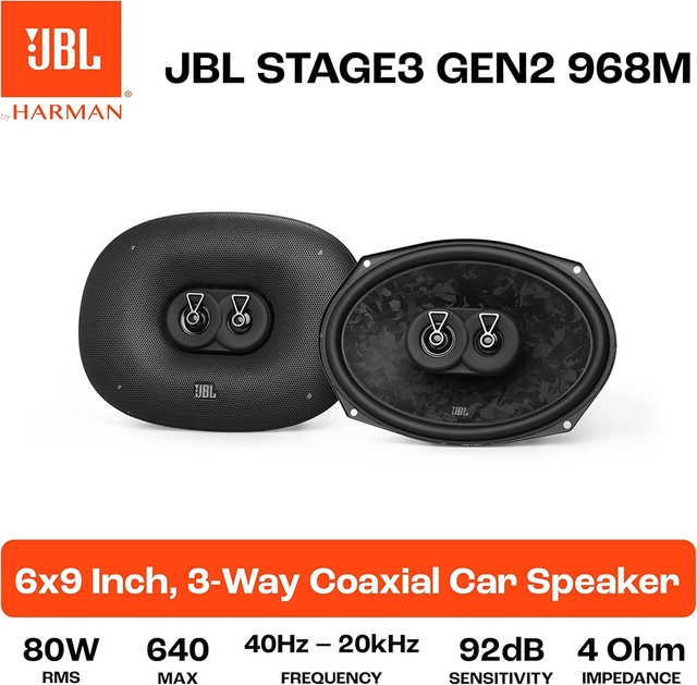 JBL Fulltone STAGE3, Gen2, 6 x 9" 375W max, 6 x 9", 3-veis 