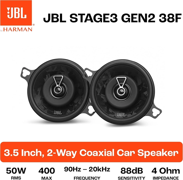 JBL Fulltone STAGE3 Gen2, 3½", u/grill 400W max, 3½", 2-veis 