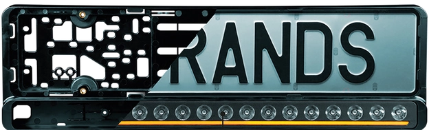 Strands integrert LED-lys i skiltholder! Nuuk D-line komplett, 9600 lumen 