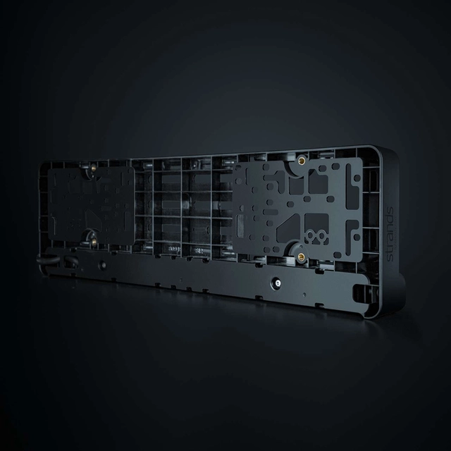 Strands integrert LED-lys i skiltholder! Nuuk D-line komplett, 9600 lumen 