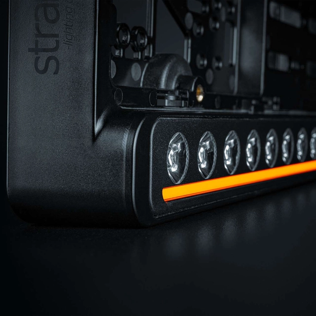 Strands integrert LED-lys i skiltholder! Nuuk D-line komplett, 9600 lumen 