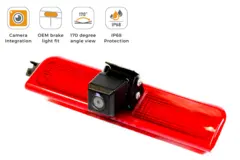 InCarTec Ryggekamera (Bremselys) (CVBS) VW Caddy (2004 - 2015)