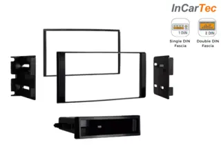 InCarTec Monteringskit 2-DIN Nissan (2007 -->)