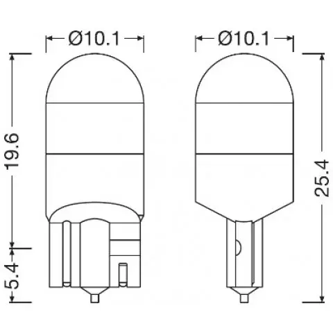 Osram W5WLED Street Legal 2pk W5WLED LED 
